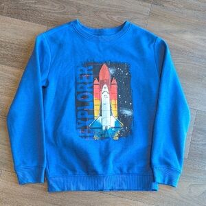 Cat & Jack Blue Space Shuttle Sweatshirt